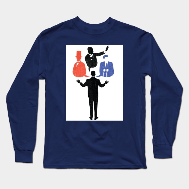 President Speech Long Sleeve T-Shirt by Neil Webb | Illustrator